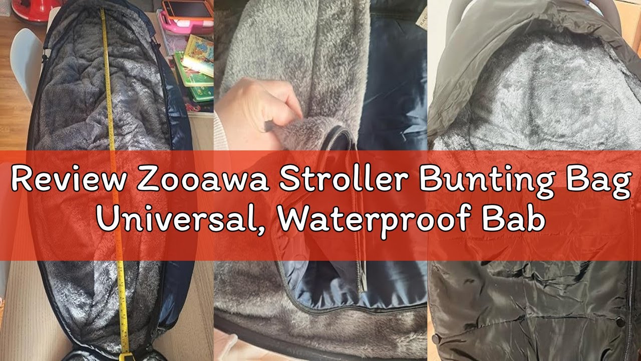 Review Zooawa Stroller Bunting Bag Universal, Waterproof Baby Stroller Footmuff, Stroller Sleeping B