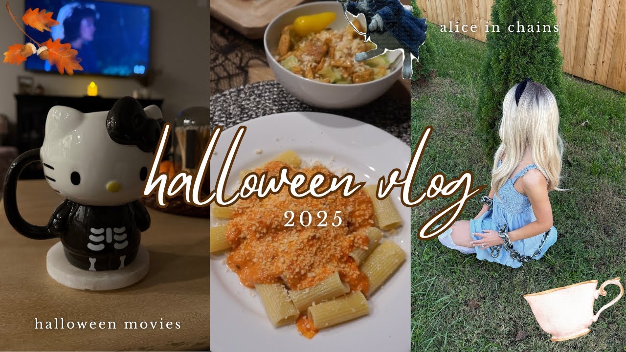 Влог о Хэллоуине 2025! | Готовьтесь вместе со мной и в уютной атмосфере 🎃