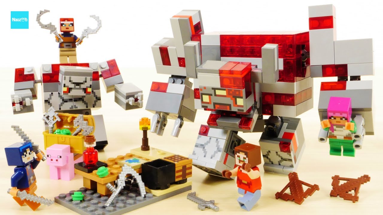 レゴ マインクラフト レッドストーンの決戦 21163 ダンジョンズ／ LEGO Minecraft The Redstone Battle  Speed Build & Review