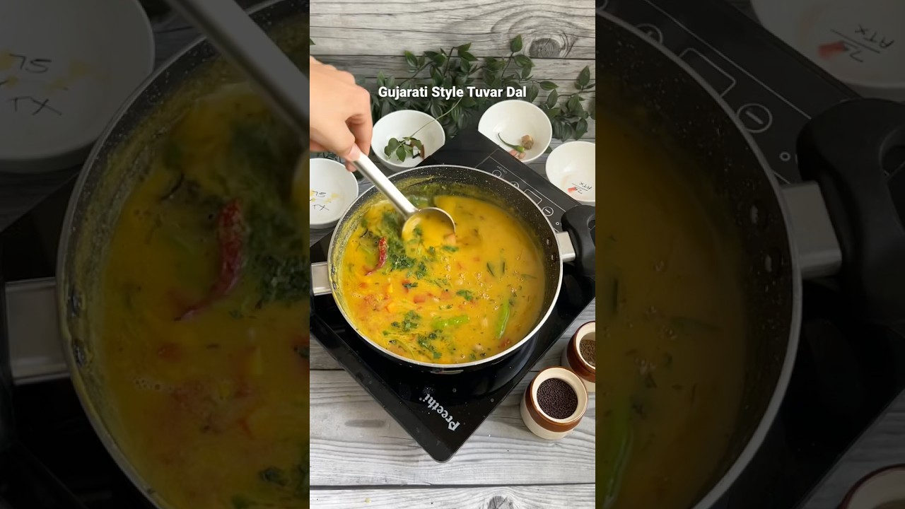 Gujarati style Surti Tuvar ni dal / toor dal / તુવેર દાળ