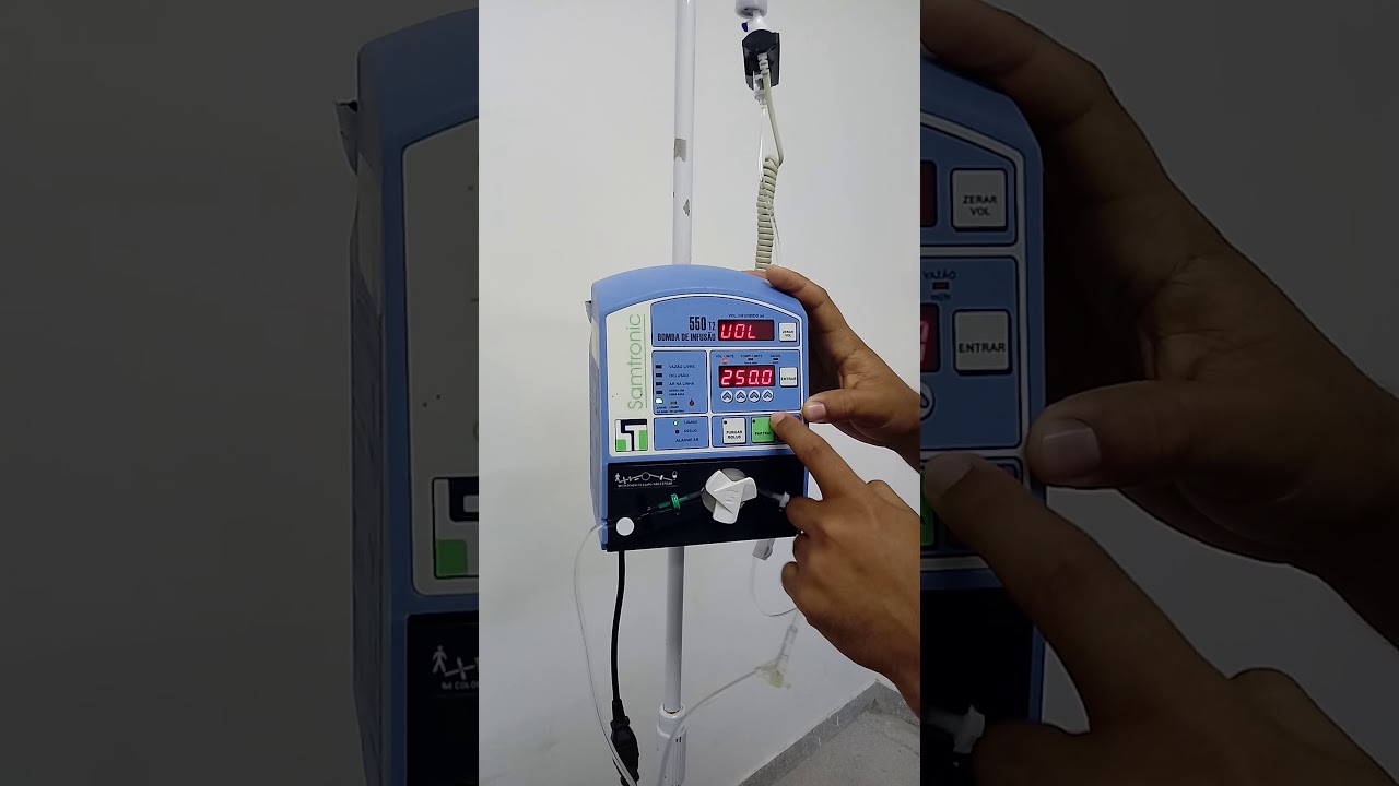 Operação - Bomba de Infusão - Samtronic - 550 T2