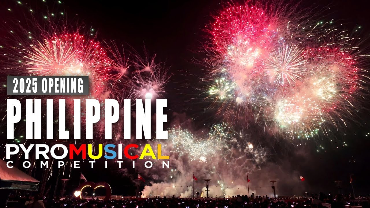 Philippine International Pyromusical Competition 2025 Opening Philippines & Austria | at SM MOA