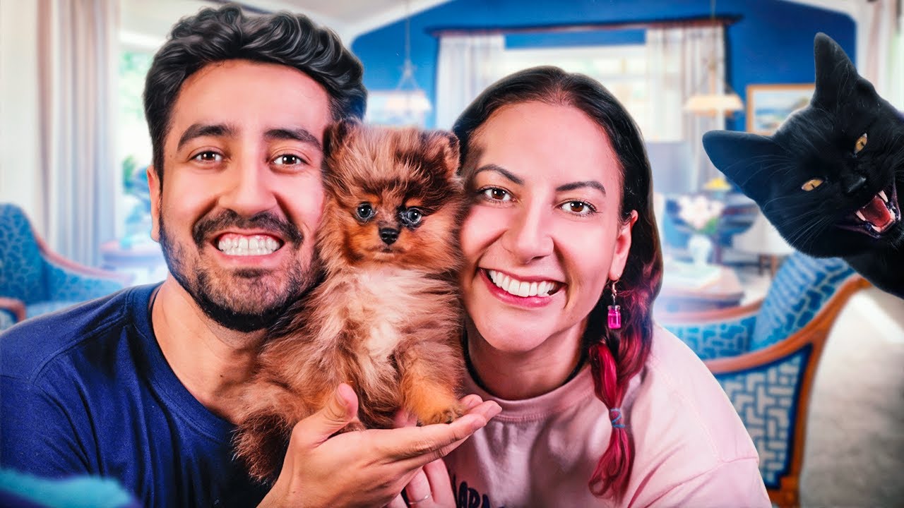 O NOSSO NOVO MINI CACHORRO *os gatos não gostaram