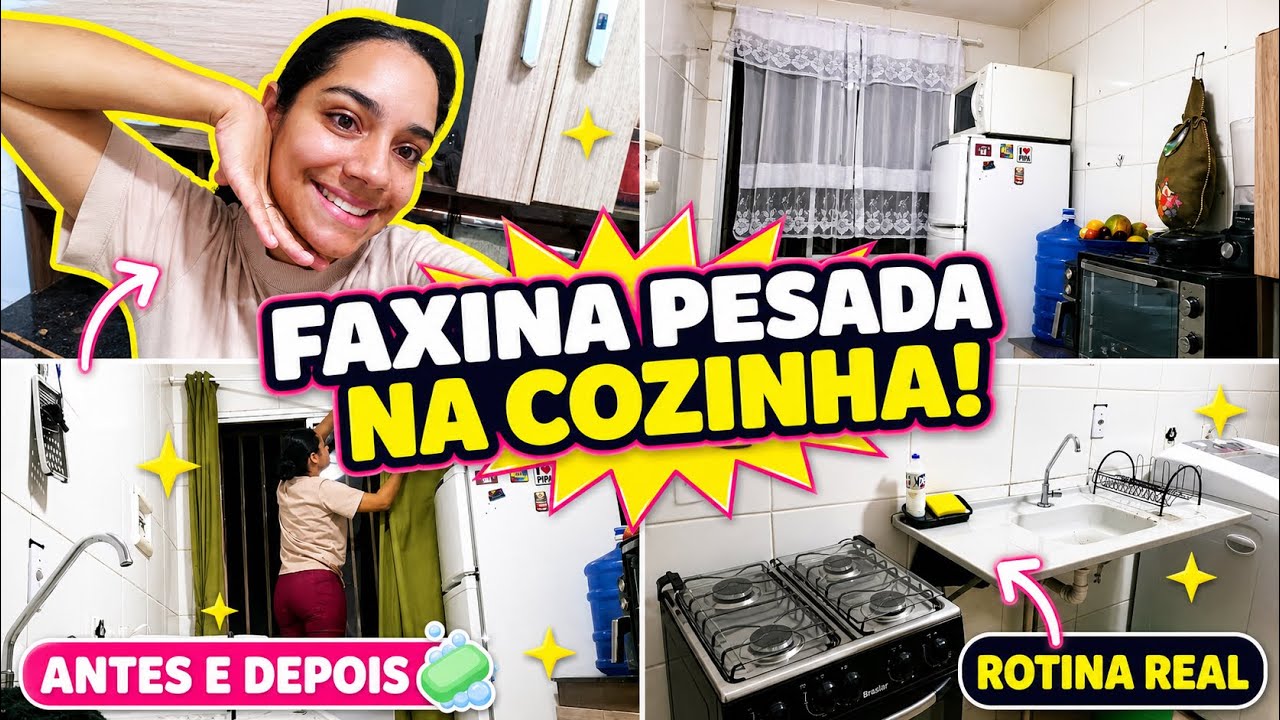 PRIMEIRA FAXINA DO ANO BEM CAPRICHADA NA COZINHA! ESTAVA PRECISANDO MUITO!✨