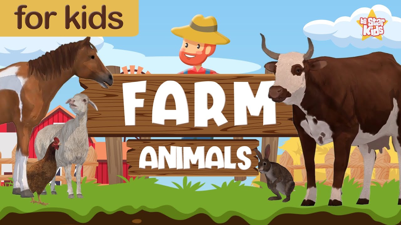 Learn Farm animals for kids - Vocabulary for kids | BeStar Kids