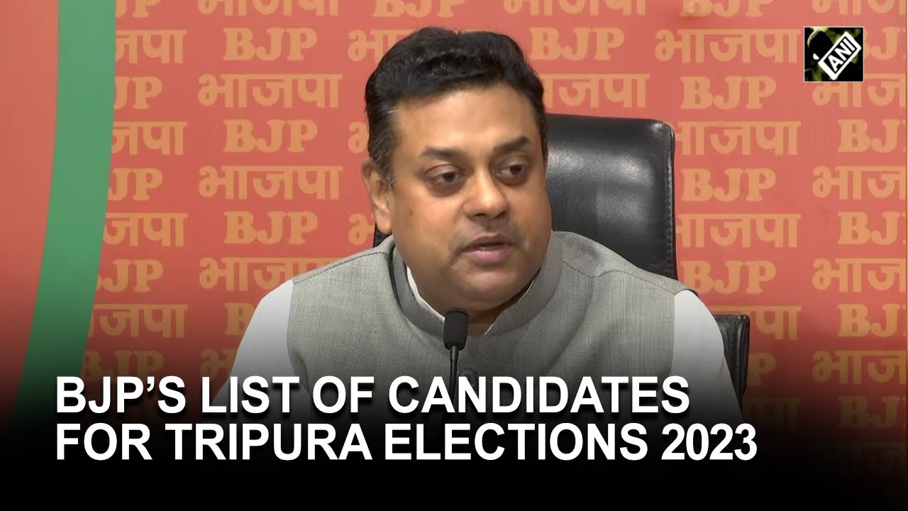 BJP releases list of candidates for Tripura Assembly Elections 2023