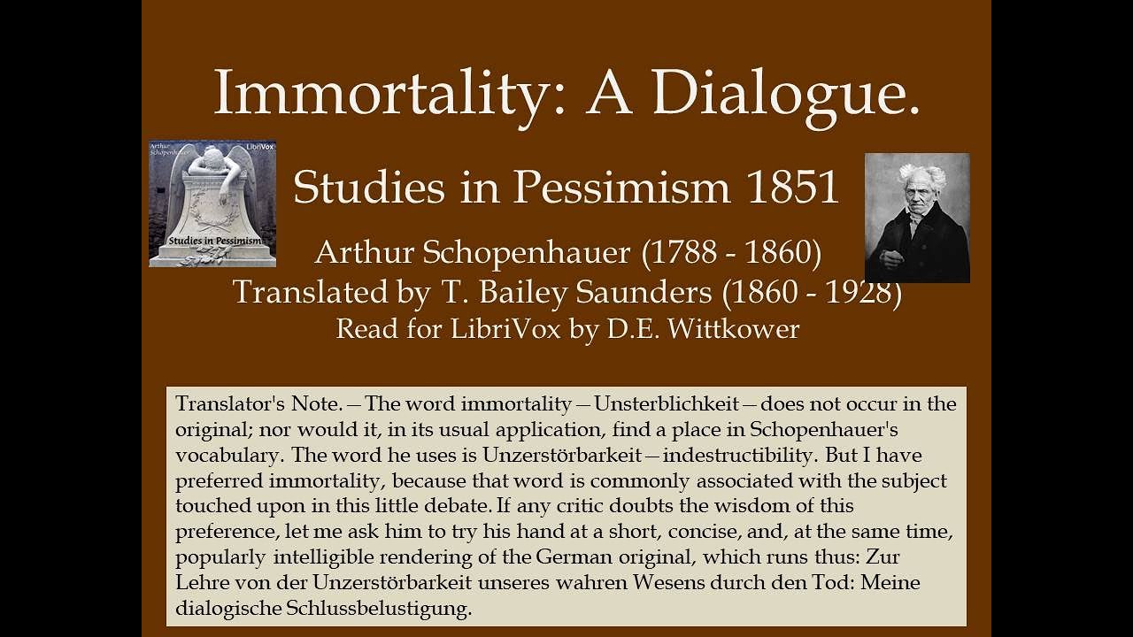 To Lose Individuality is really to Gain Something by Arthur Schopenhauer 1851