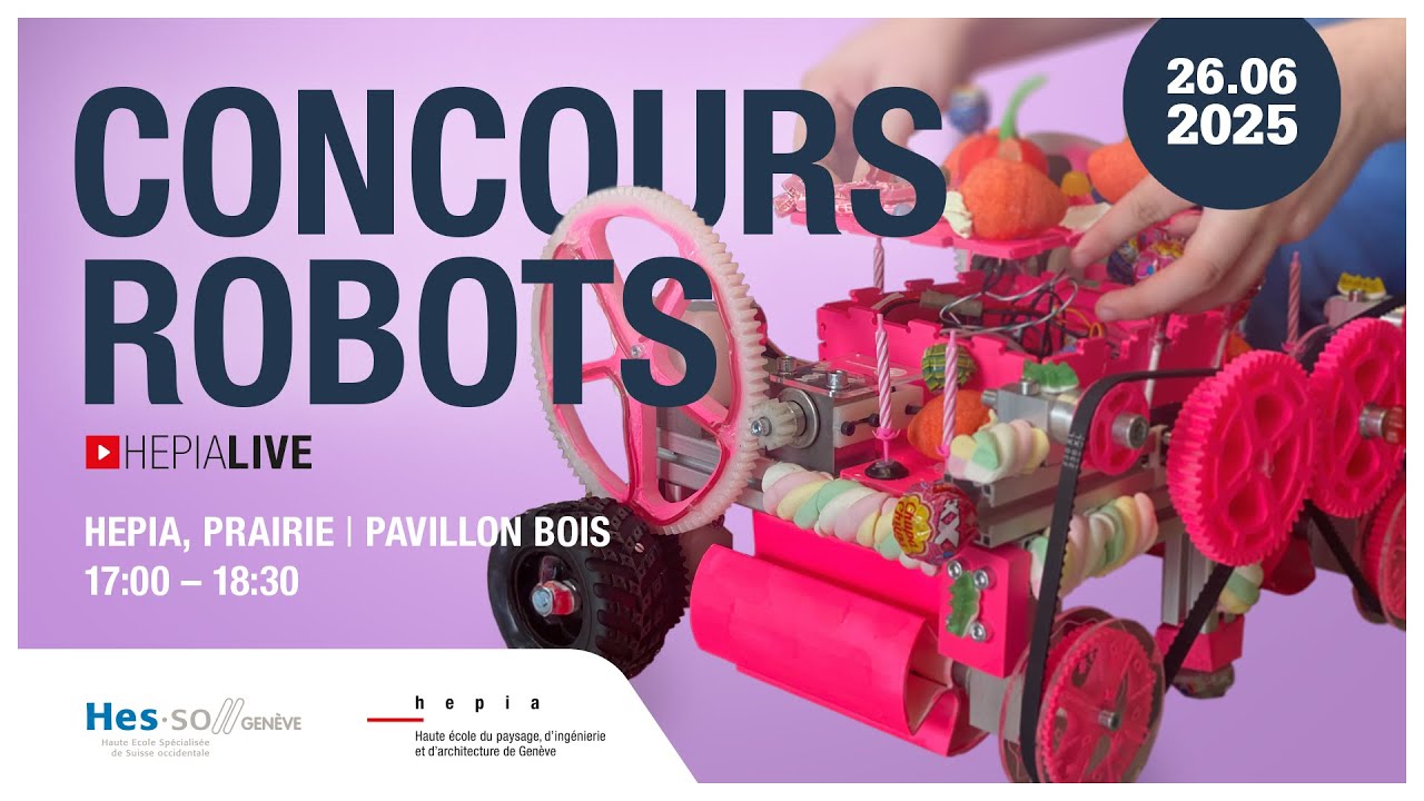 Le concours Robots 2025 d’HEPIA diffusé en live !