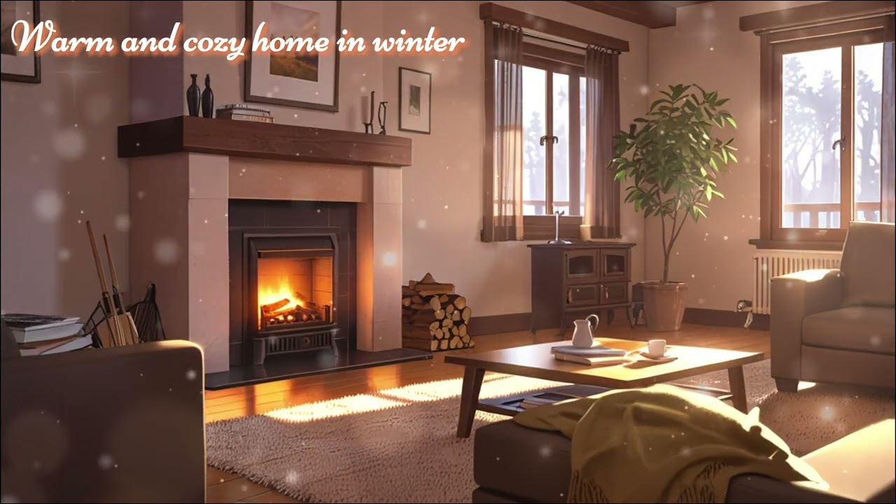 Warm and cozy home in winter(BGM)-冬之日【放鬆/陪伴/工作/作業】