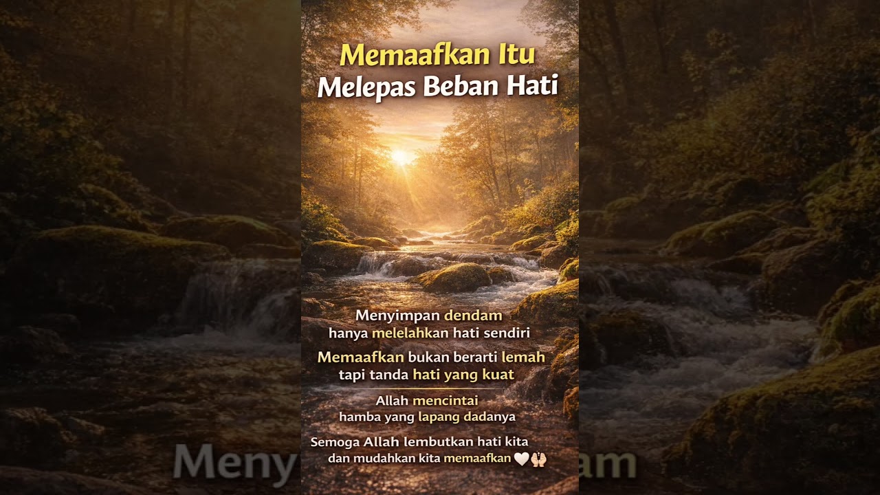 “Tulis 🤲 jika sedang belajar memaafkan.”. 