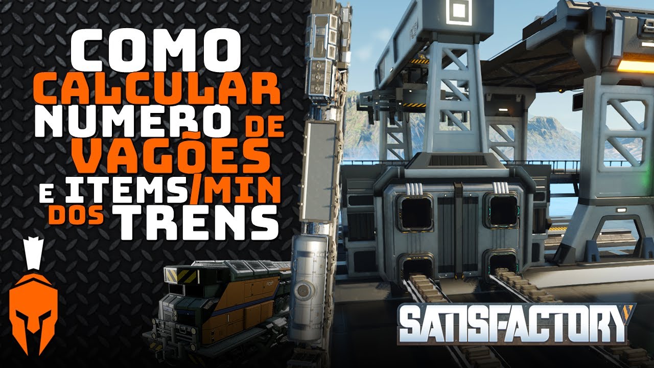 Como Calcular a EFICIÊNCIA dos TRENS | Satisfactory