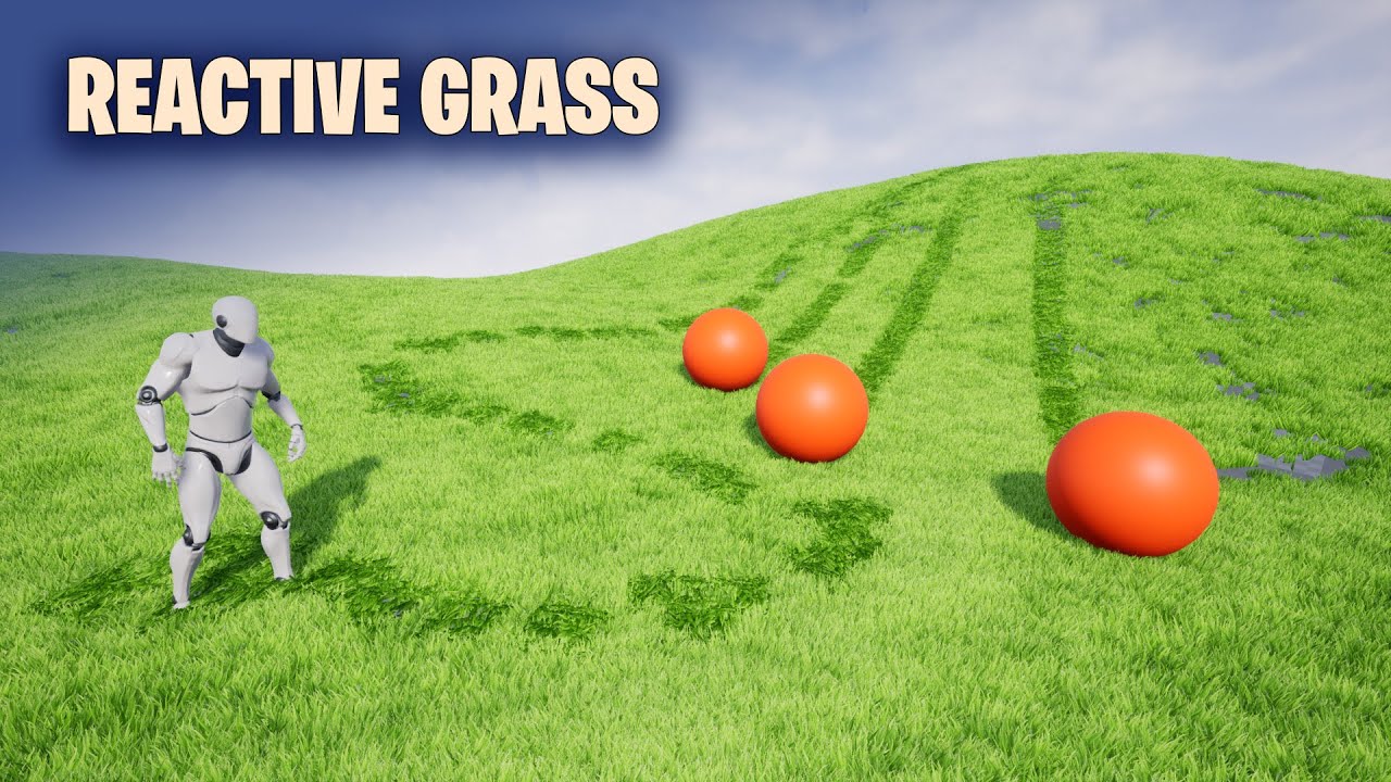 Unreal Reactive Grass System with Runtime Virtual Textures