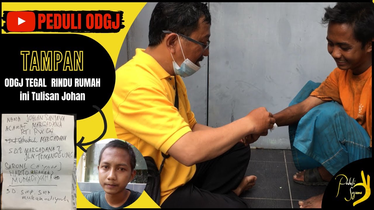 ODGJ TAMPAN - Johan Jalan kaki dari Tegal sampai Semarang