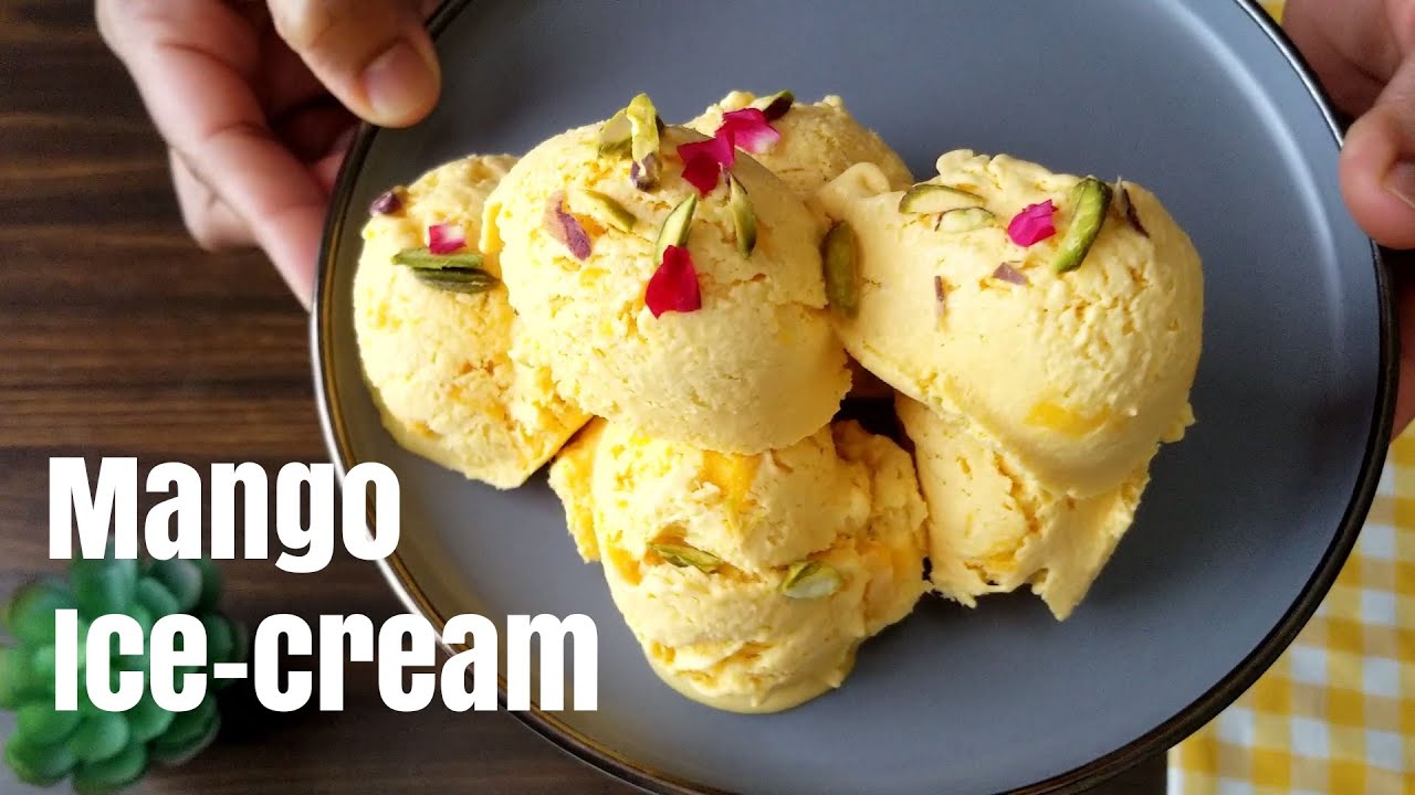 Mango Ice Cream I How To Make Mango Ice Cream I Mango Ice Cream Recipe Iमैंगो आइस क्रीम कैसे बनाए