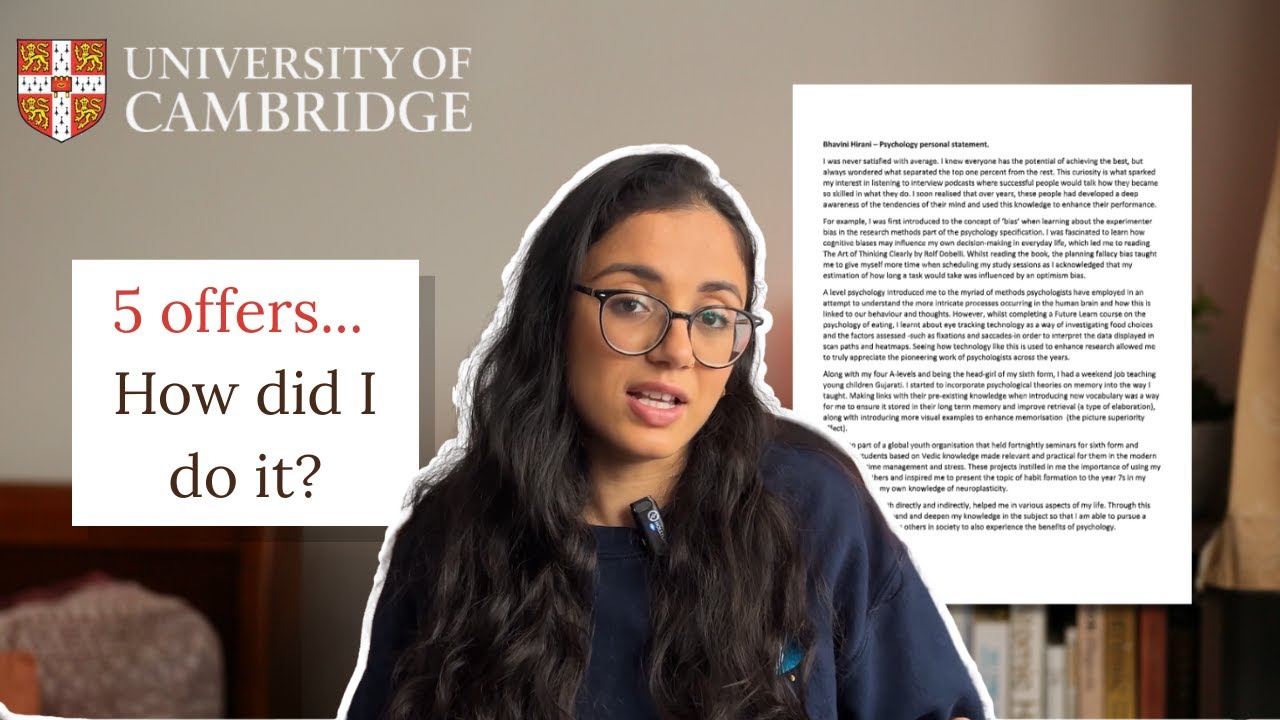 How to Write the BEST Personal Statement (with Examples) | Cambridge Offer | 2025 & 2026 Cycle