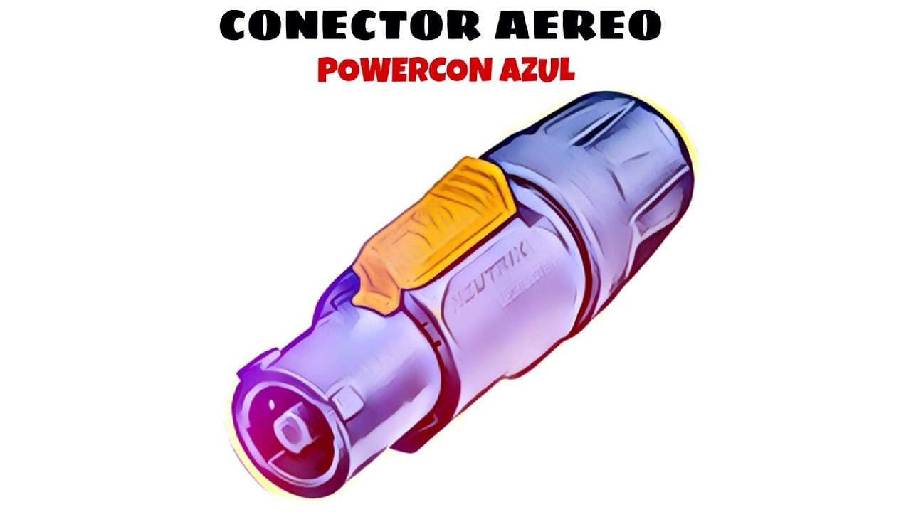 Conector aereo PowerCon Azul distribuido por CABLEPELADO &reg;
