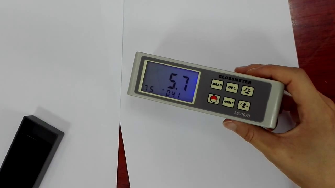 Gloss Meter Demo for Printed and Paper Material