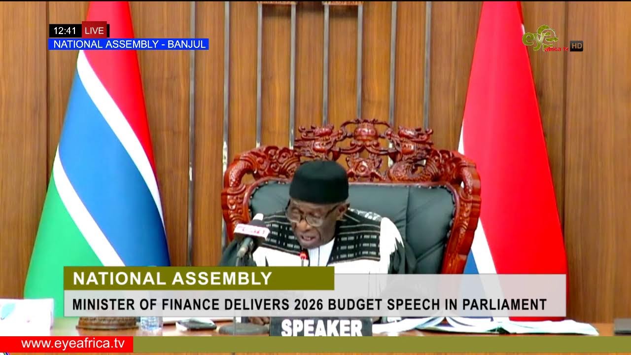 LIVE: MINISTER OF FINANCE DELIVERS 2026 BUDGET SPEECH IN PARLIAMENT