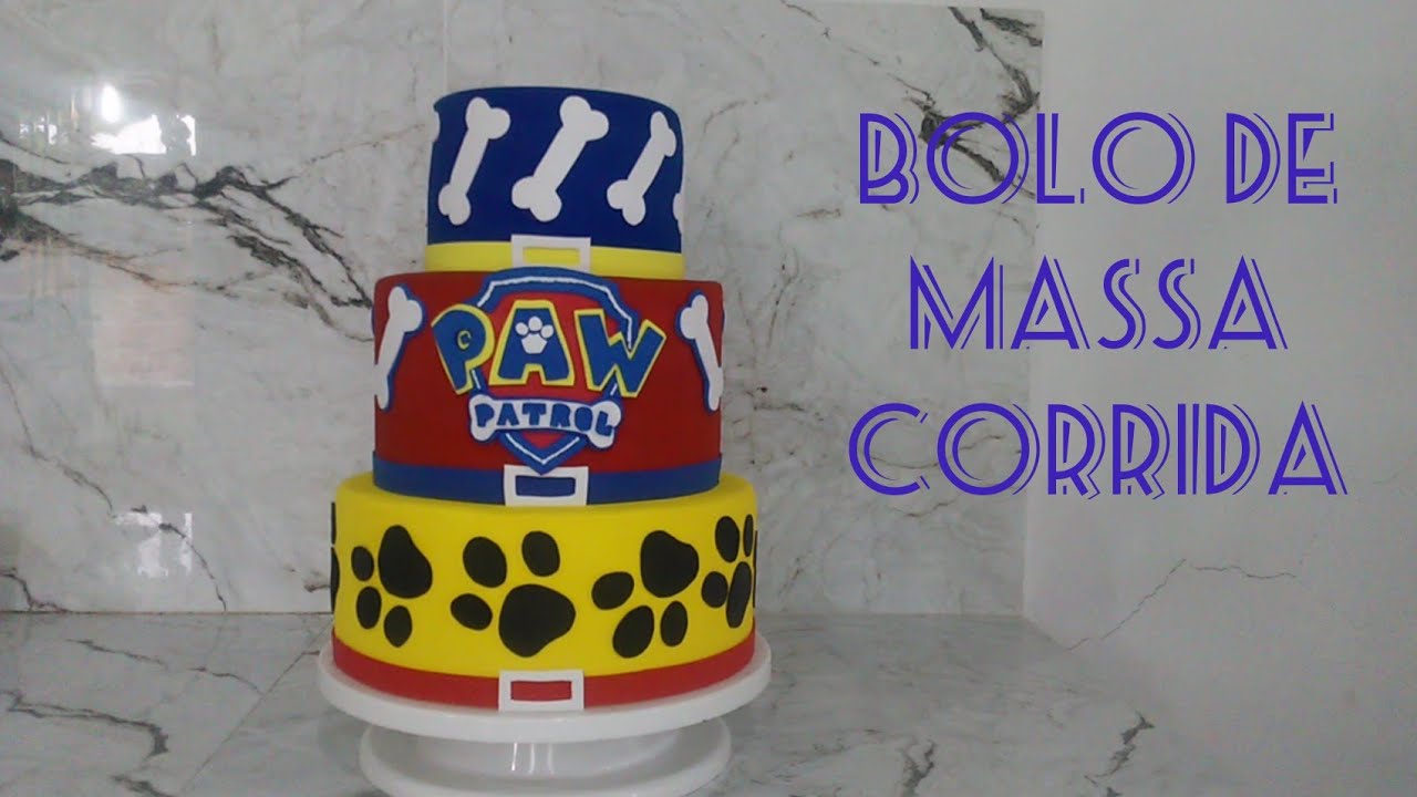 Bolo fake patrulha canina de massa corrida