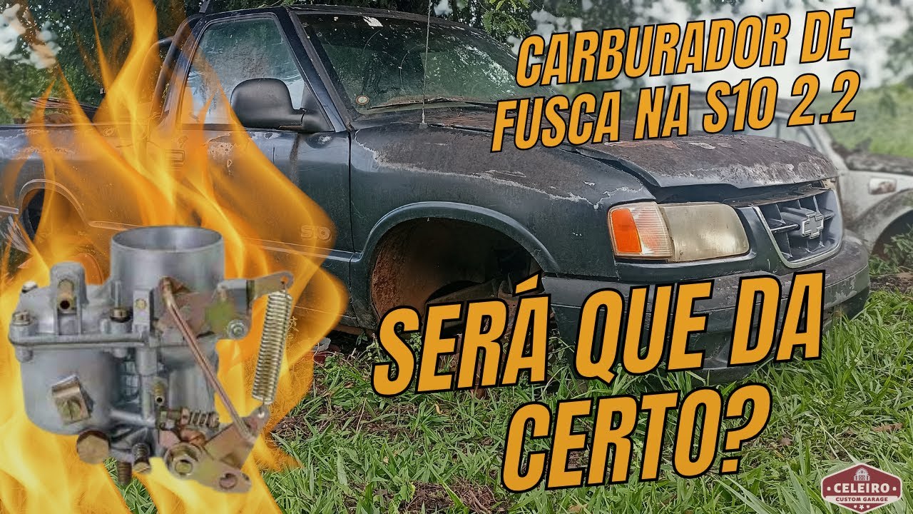 S10 CARBURADA (PASSO A PASSO DE COMO ADAPTAR O CARBURADOR)