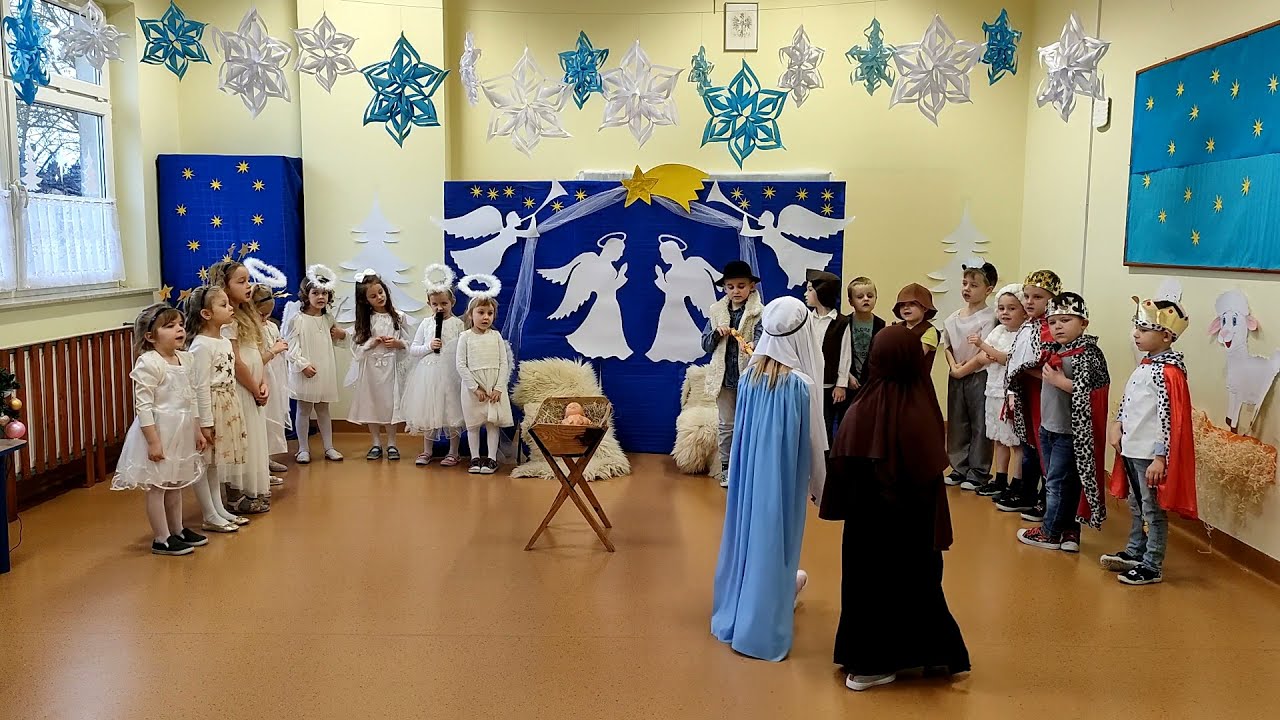 JASEŁKA W WYKONANIU PRZEDSZKOLAKÓW Z ZESPOŁU SZKÓŁ W SEROKOMLI - GRUPA 5 LATKI