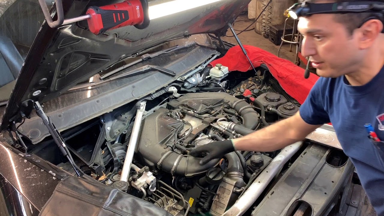 Замена форсунок с двойным турбонаддувом BMW X5 4.4L V8 (N63) 2013 года, часть 1