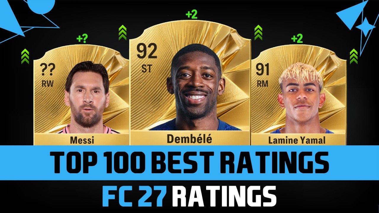 FIFA 27 | TOP 100 HIGHEST RATED PLAYER RATINGS IN FC 27! 😱🔥 ft. Messi, Demb&eacute;l&eacute;, Lamine Yamal