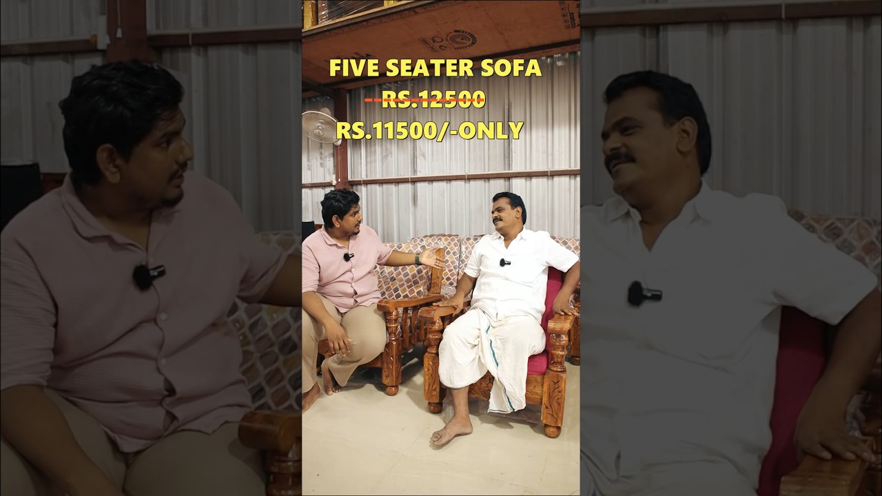 ₹11,500 Five Seater ah😮Furnitures இதை விட கம்மியா வாங்கி கொடுத்த எல்ல பொருளும் Free🔥