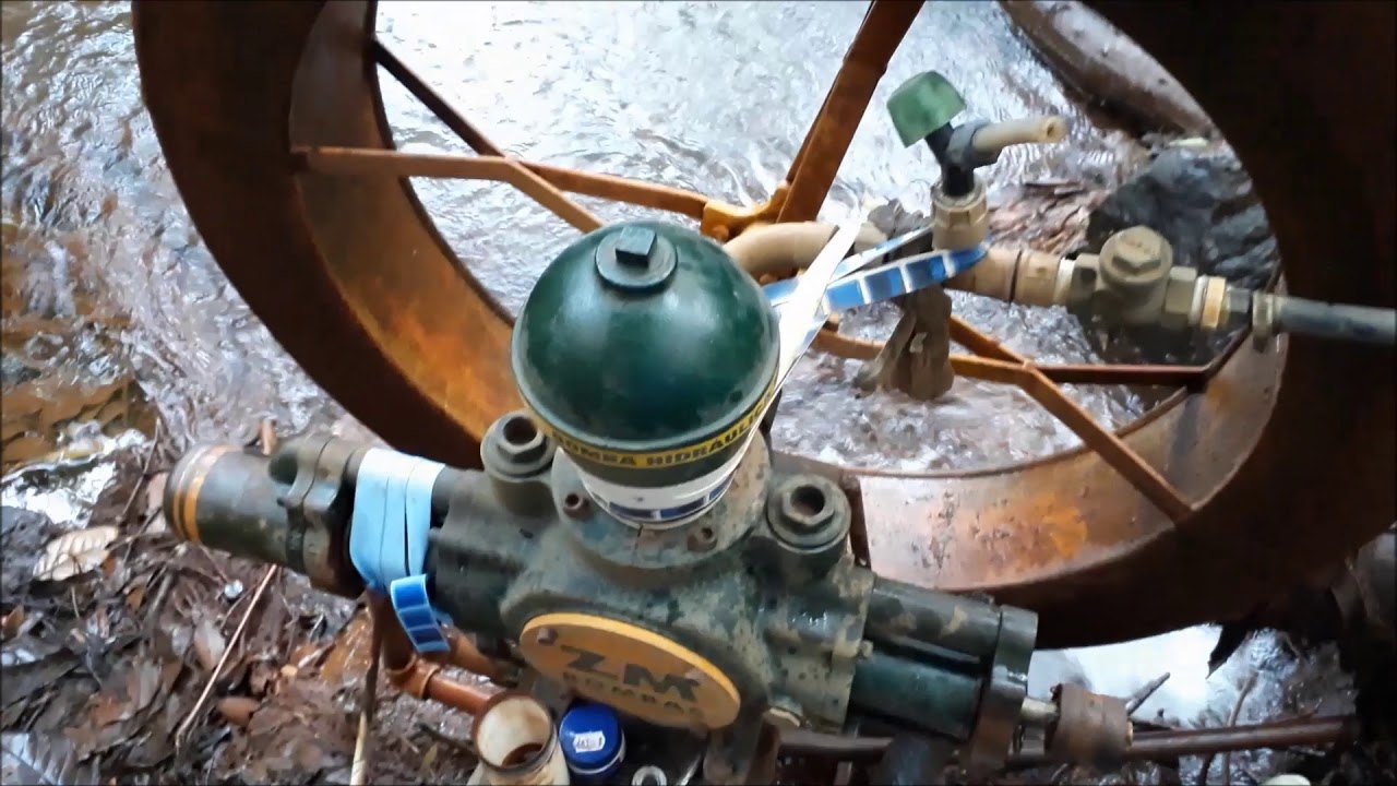 Roda D'água ZM 44 Max (voltando a funcionar sem trocar o couro e cilindro)
