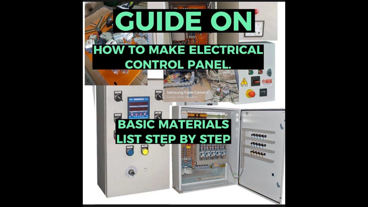 How to make electrical control panel.Basic materials,step by step. Paano gumawa ng electrical panel.