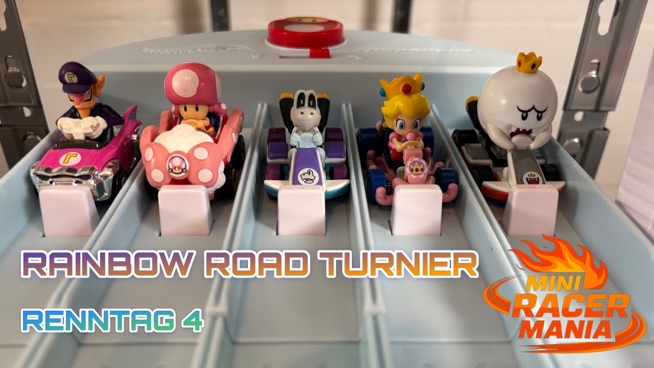 Mario Kart Diecast Rennen – Renntag 4 Rainbow Road Turnier – Team Mario gegen Team Bowser🌈🔥