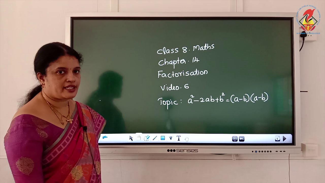 Maths08   Chapter 14   Factorisation   Video 06   a2 2ab+b2=a ba b