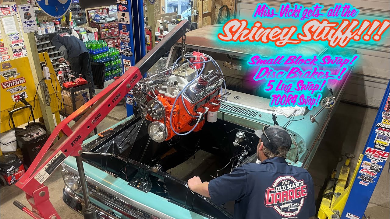 Вики C10 получает ВСЁ БЛЕСТЯЩЕЕ! Мы ставим Small Block, ПЛЮС ДИСКОВЫЕ ТОРМОЗА!