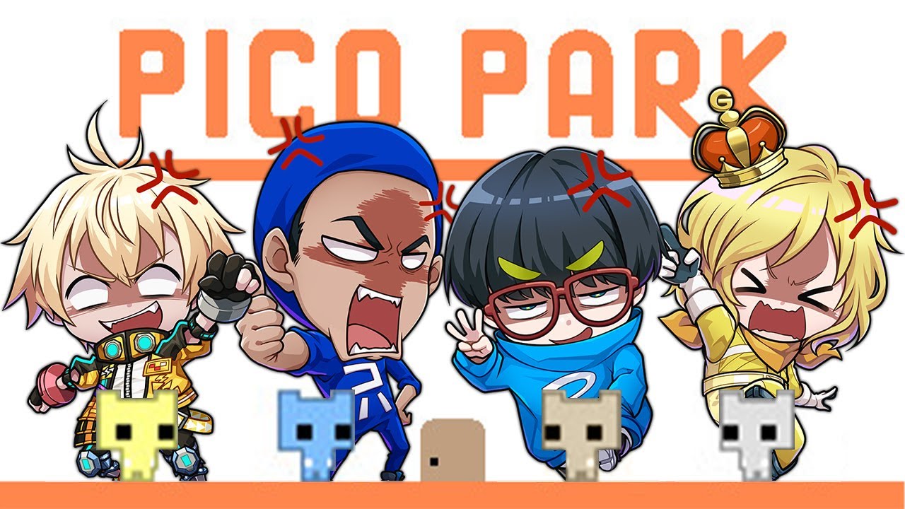 【大喧嘩】喧嘩が止まらない!? 4人で協力アクションパズルゲーム 前編【ピコパーク】