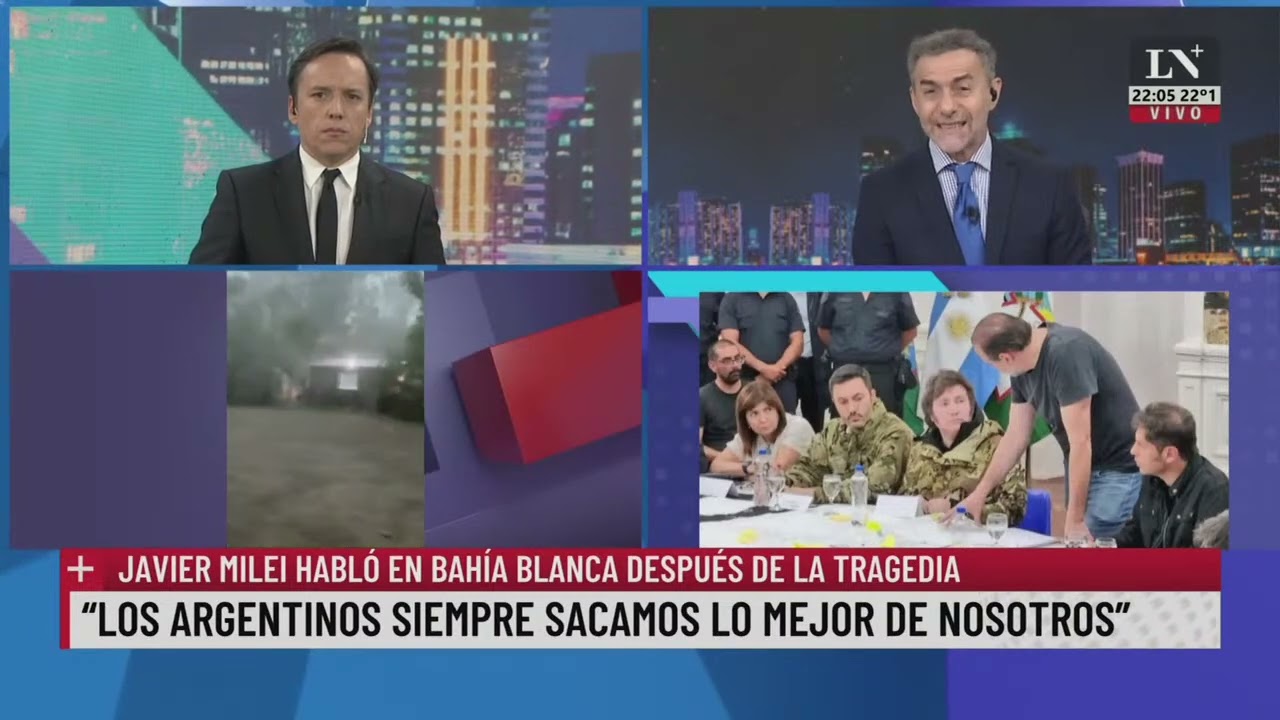 Temporal en Bahía Blanca: Decretan duelo de 3 días por los fallecidos