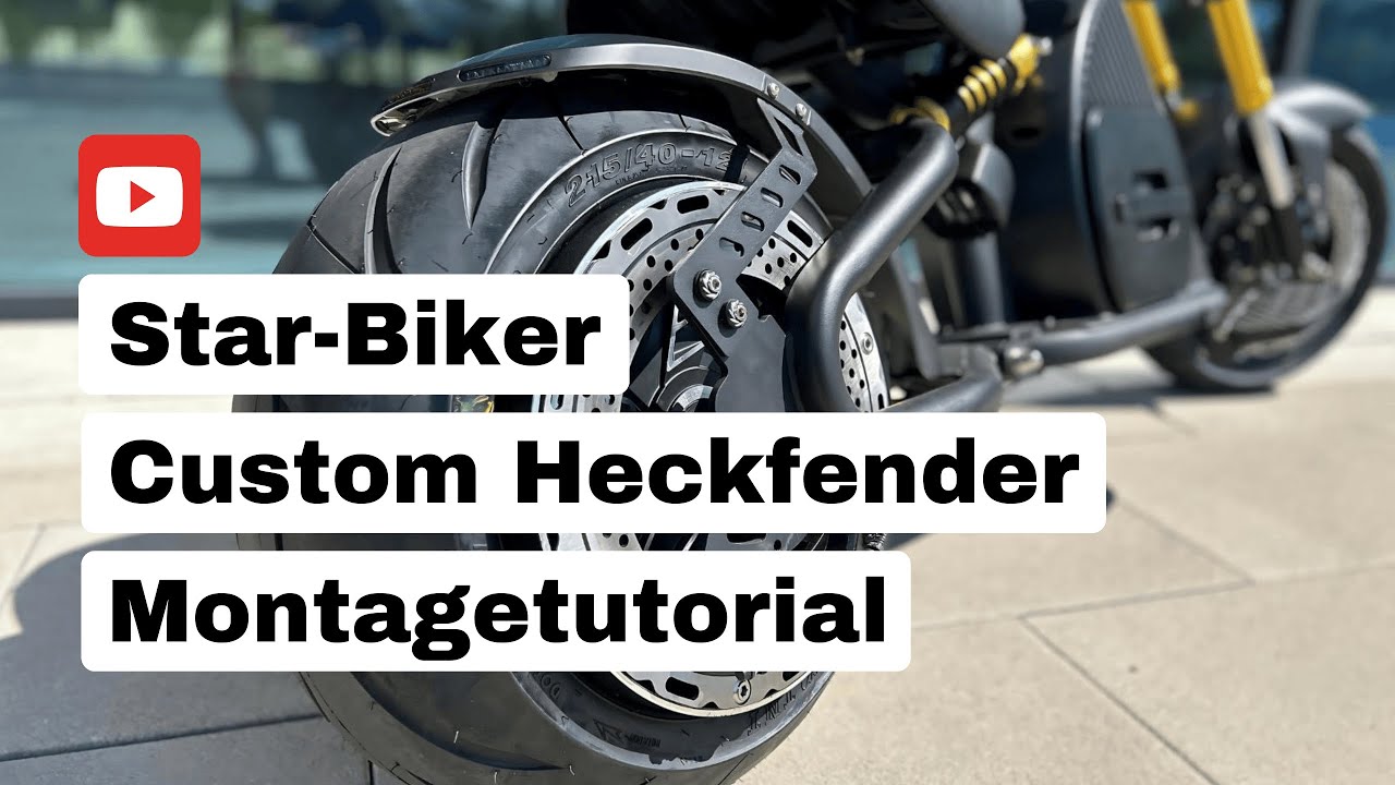 Star-Biker Custom-Fender Montage - Anleitung für den perfekten Umbau deines Mangosteen E Chopper 🔧
