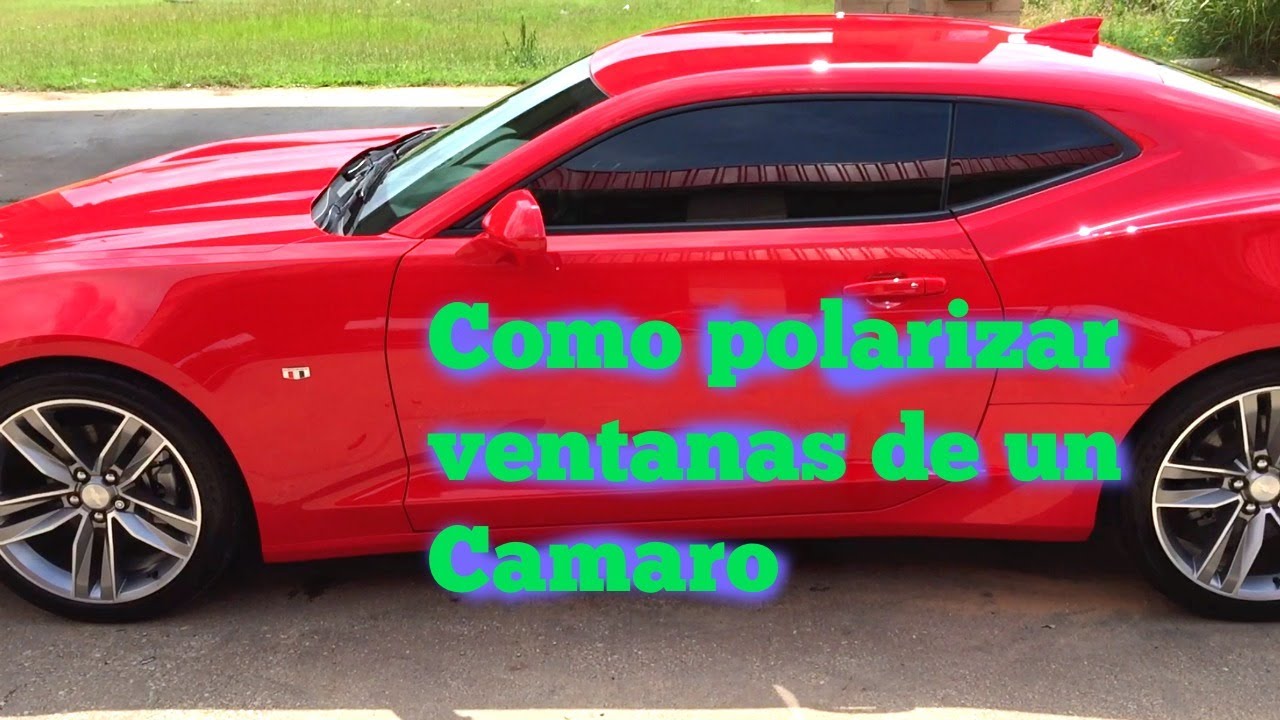 Como polarizar las ventanas de un Camaro 2017