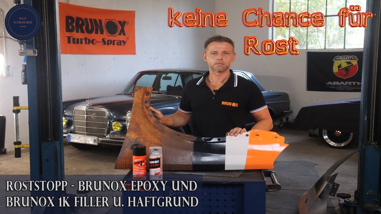 Roststopp BRUNOX Epoxy und BRUNOX 1K Filler Anwendung - Roststopp - Haftgrund und Füller