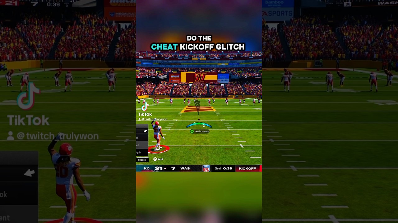 Вот как сделать глюк с чит-клик-оффом 🦵 #madden25