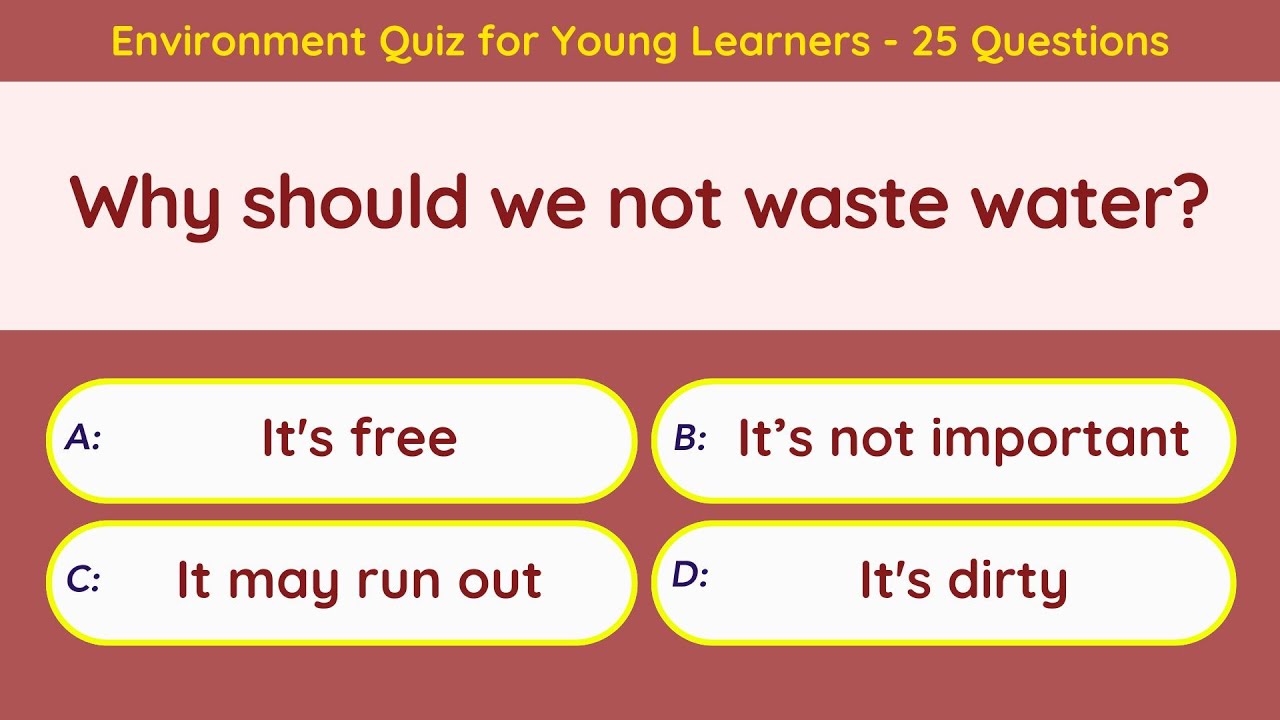 Environment Quiz for Young Learners | Fun and Easy EVS Questions for Kids | Nature & Earth Awareness