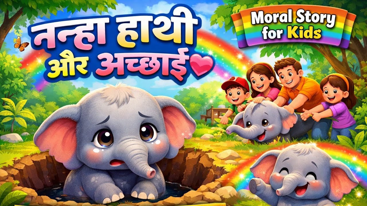 Nanha Hathi Moral Story in Hindi 🐘 | Kids Story | Achhai Kabhi Bekaar Nahi Jaati!