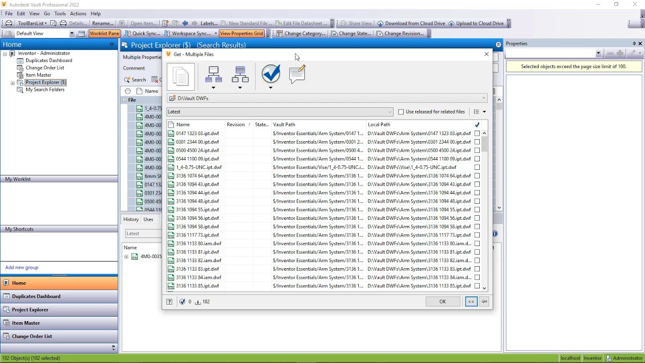 Vault External DWF Publish