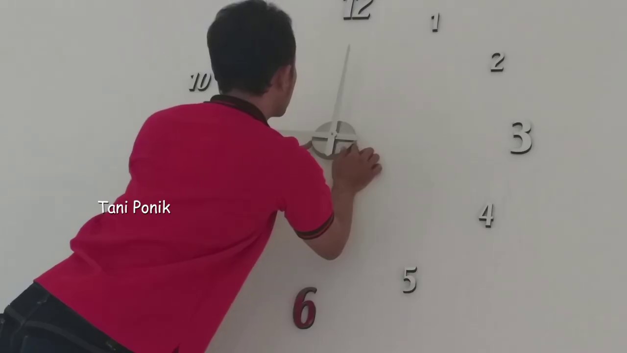 DIY jam Dinding Super Besar di Rumah | cara Pasang dan Unboxing