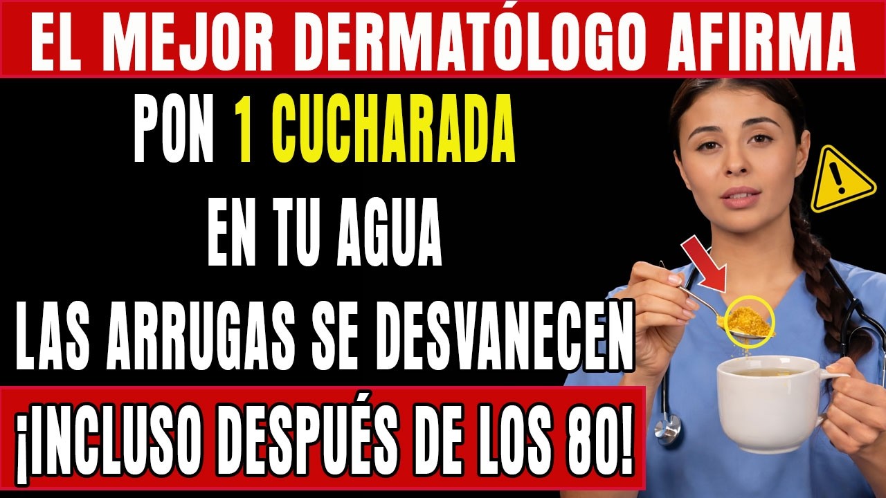 ¡ALTO! No Bebas Agua Sola — Agrega ESTO y Activa Colágeno, Piel Firme sin Arrugas | Salud Senior