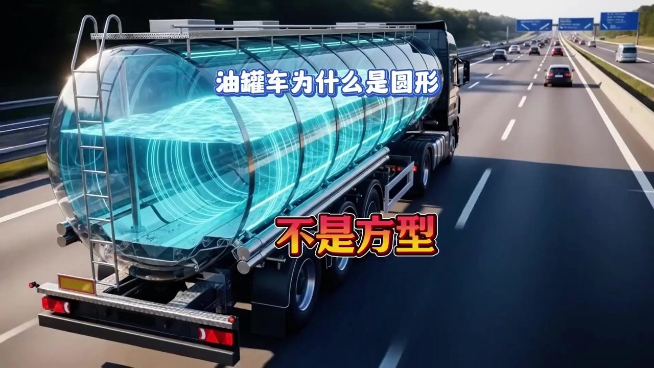 油罐车为什么是圆形的而不是方形的 ，运输时内部是什么状态，跟想象的完全不一样