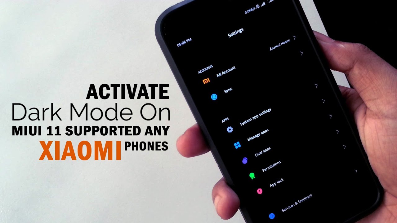 Activate Dark Mode On MIUI 11 Used any Xiaomi Phones