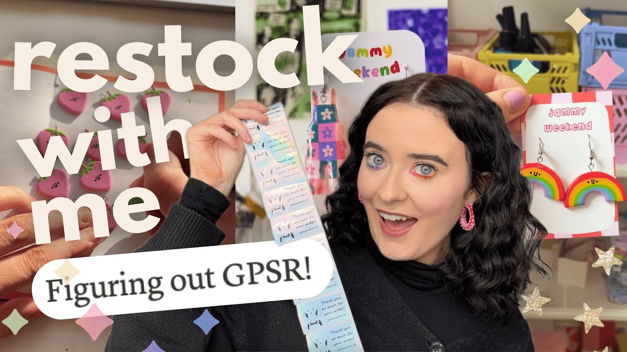 Restock my Online Shop✨ with Me + Working out GPSR Shipping📦
