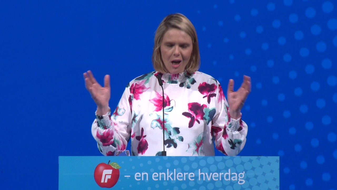 Sylvi Listhaug 2  tale lørdag FRP´s Landsmøte 2017