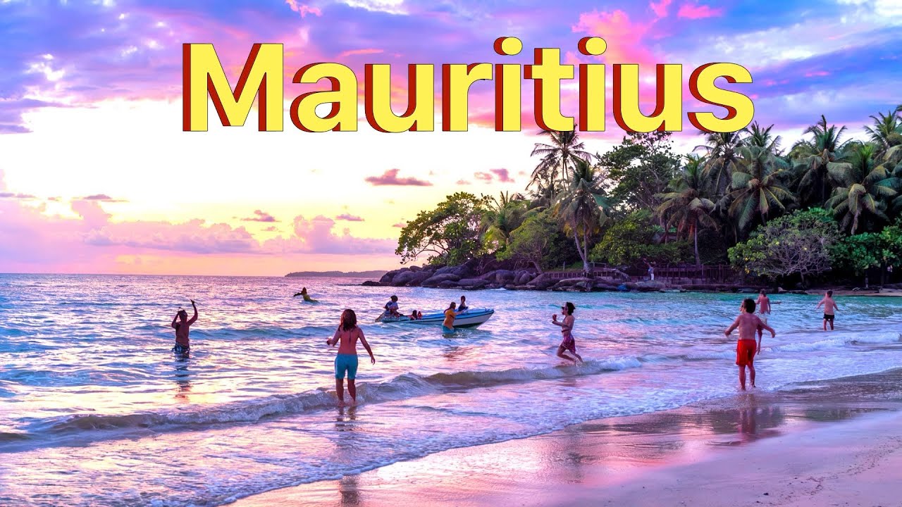 🌴✨ PARADISE FOUND: Walking Mauritius' Most Beautiful Beach (4K Sunset Tour!)