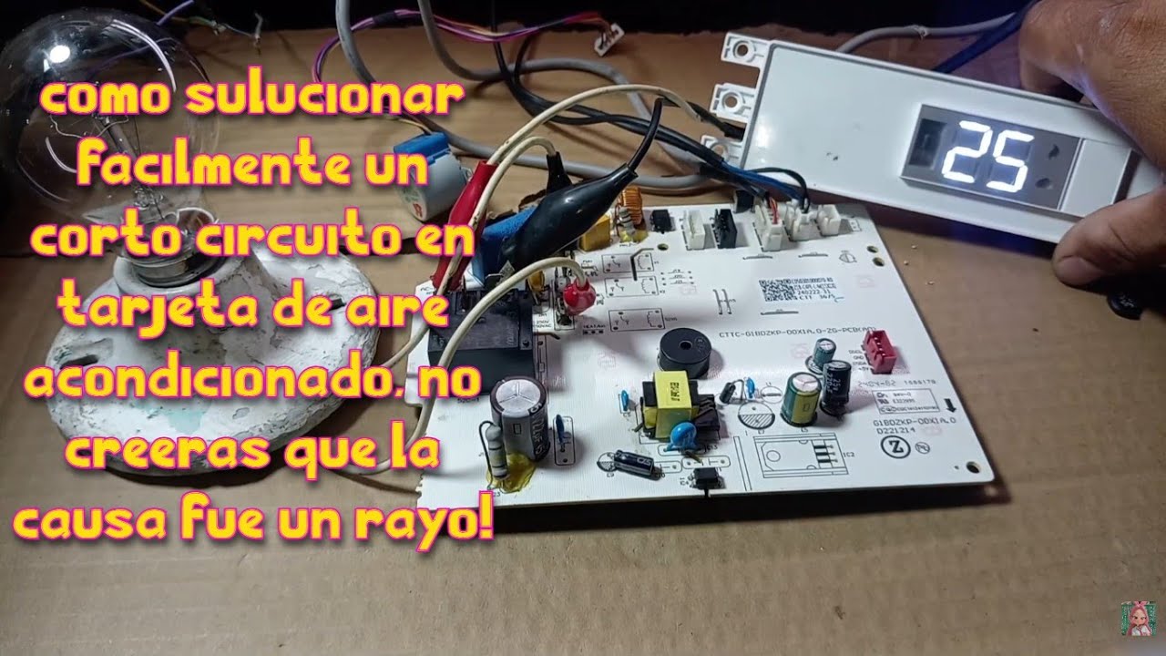 así de fácil puedes reparar una tarjeta de aire acondicionado que no enciende y quema el fusible